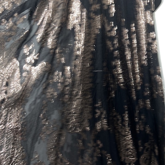 Be by Chetta B Black/Bronze Maxi Dress Size 4 - Picture 3 of 9